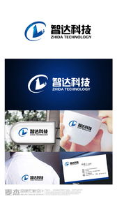 电脑公司设计logo及名片